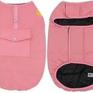 Pink Dog Jacket with Pocket